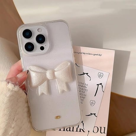 CUTECASEリボン iPhone16pro/16ケース 女子力高い iPhone15pro/14/13promaxケース おしゃれ めっちゃ可愛い CM5058