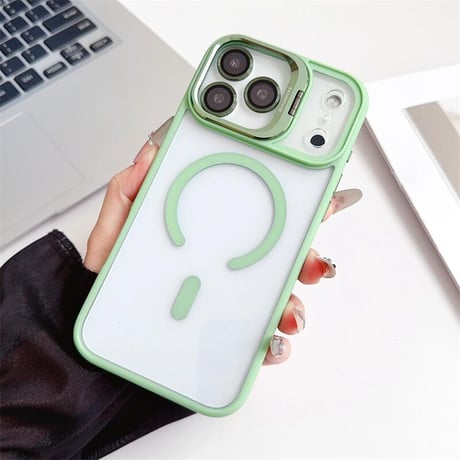 CUTECASEカメラスタンド付 iPhone17ProMax/iPhone17Proケース レンズフィルムプレゼント iPhone17/Airケース MagSafe対応 高級感たっぷり CM5710