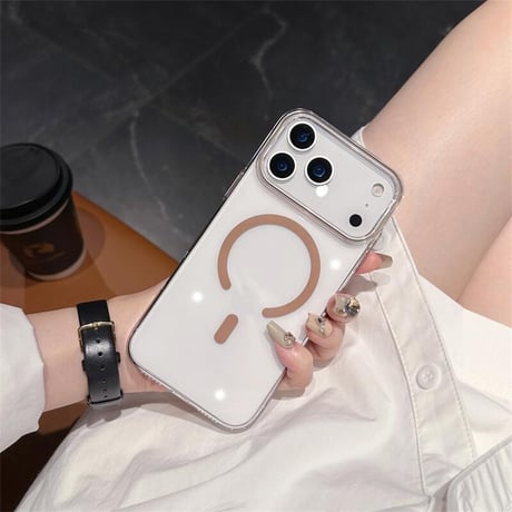CUTECASE 高透明 MagSafe iPhone17Pro/17ProMaxケース 黄ばまない クリアiPhone17/17Airケース シンプル 軽量薄型 男女CM5630