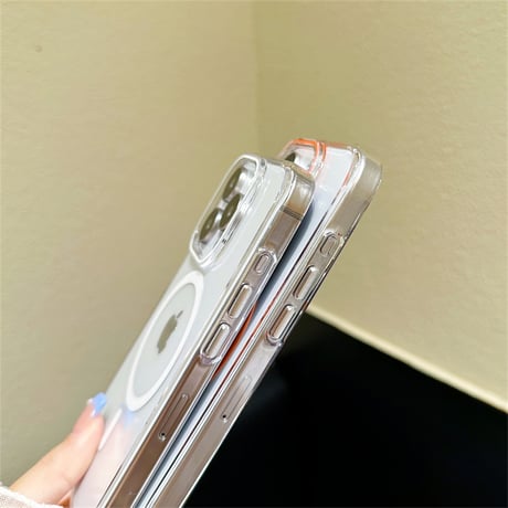 CUTECASE 透明高機能magsafe 充電iPhone15/15Promaxケース 高品質黄ばまない iPhone14Pro/13proケース 滑り止め 丈夫 C6010