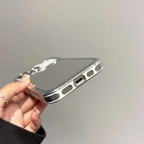 CUTECASE メッキメイク直し鏡 iPhone17pro/17ケース 艶感 iPhone16pro/15ケース カメラカバー カメラコントロールカバー付CM5976