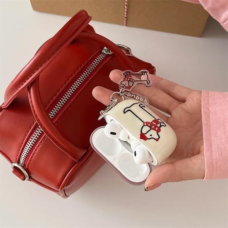 CUTECASEDog Airpods 4ケース 可愛すぎ puppy Airpods3/2カバー Airpodspro2/pro キーホルダー付き ギフトにおすすめCM5026