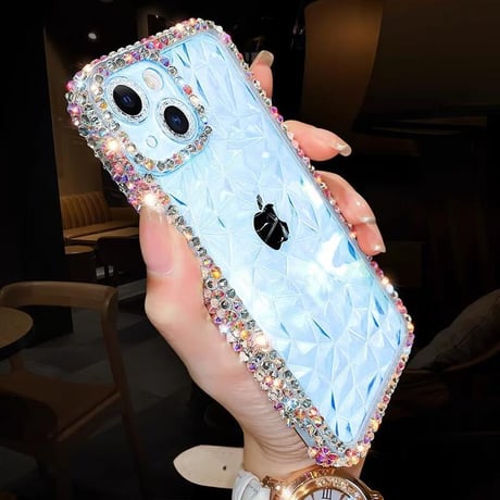 CUTECASEダイヤデコ iPhone16/16Pro/16Plusケース キラキラおしゃれ iPhone15/14Pro/SEクリアケース 透明 きれい CM4640