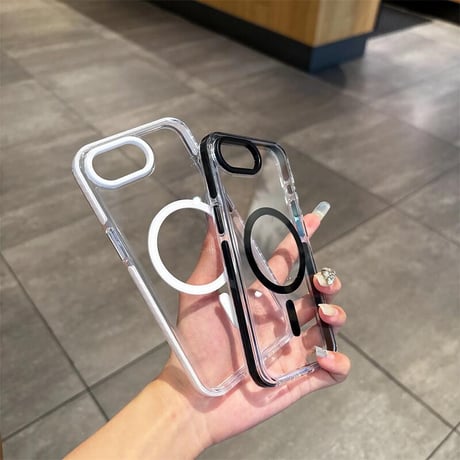 CUTECASEiPhone16Promax ケース Magsafe対応 クリアiPhone16Pro/15/14/13promaxケース シンプル風 黄ばまない 丈夫 CM5160