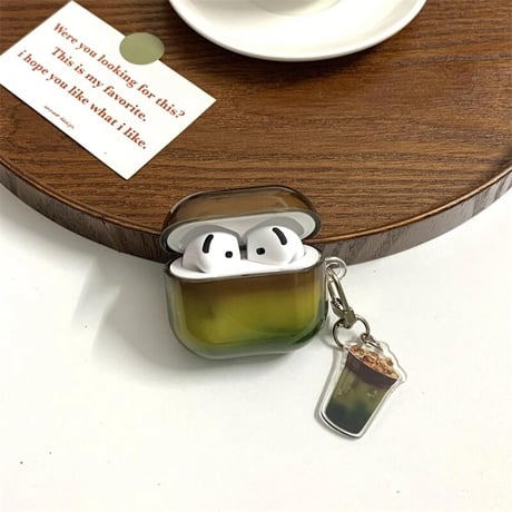CUTECASE グラデーション Airpods4ケース コーヒーカップ AirpodsPro2ケース airpods3/2カバー シック 暈し染め 人気カラーCM5348