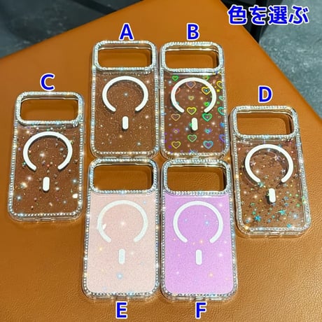 CUTECASEキラキラMagSafe対応 iPhone17/17Proケース ジュエリライン iPhone16/15PromaX/14カバー 透明黄ばまない 美しい輝く CM5861