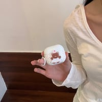 CUTECASE クマちゃん Airpods Pro3ケース かわいい Airpods4/3カバー pro2/Pro1ケース リングつき キュートCM6262