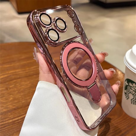 CUTECASE MagSafeリングスタンド iPhone17Pro/17ProMaxケース 強力ガラスレンズカバー iPhone17/17Airケース 大人気 CM5682