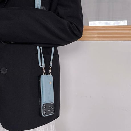 CUTECASE カード収納 iPhone17Pro/17ケース ショルダーストラップ付 iPhone17ProMax/17Airカバー レザー 頑丈 CM5620