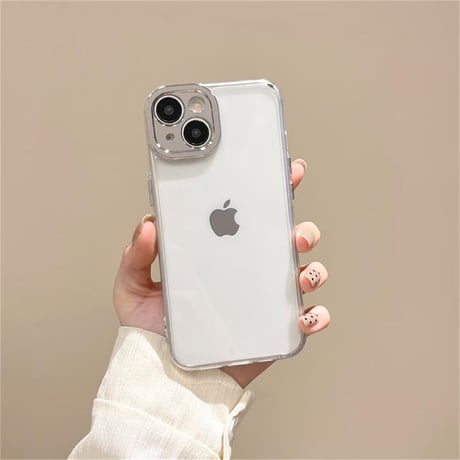 CUTECASEiPhone16/16Proケース クリア シンプルアイフォン15pro/14/13promaxカバー メッキ シック CM4561