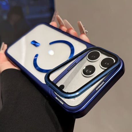 CUTECASE カメラカバースタンド一体 iPhone17Pro/17ProMaxケース MagSafe対応 iPhone17カバー 高透明黄ばまない メタル CM6048