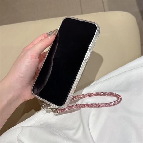 CUTECASE豪華ダイヤ iPhone16/16Proケース ジュエリーストラップ キラキラiPhone15/14/13proケース 存在感抜群 綺麗 CM4759