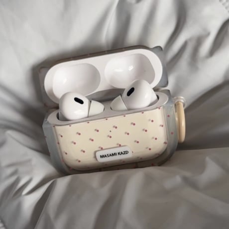 CUTECASE ピンク水玉模様 Airpods Pro3ケース 頑丈 Airpods 4/3カバー AirpodsPro2/1 リング付 韓国っぽ 淡色系 CM6110