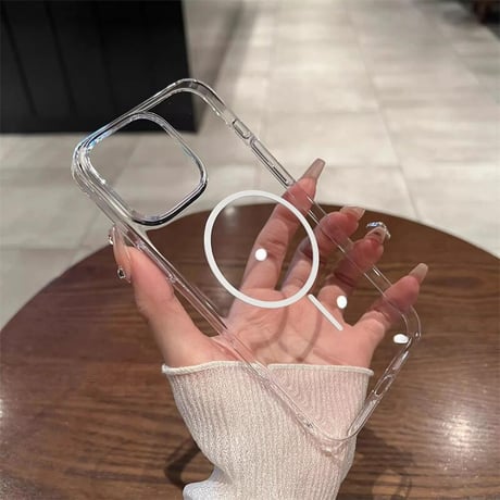 CUTECASE透明軽量 iPhone16promax/16proケース MagSafe対応 黄ばまない クリア iPhone15Pro/14/13/12カバー 高透明感頑丈 CM5317
