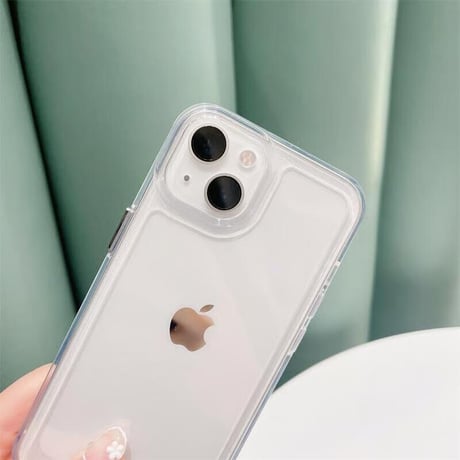 CUTECASE iPhone17ケース ラベンダー/ミストブルー/セージに合う iPhone17Pro/Air/ProMaxケース 高透明 ブラック/ブラック 高透明CM2142