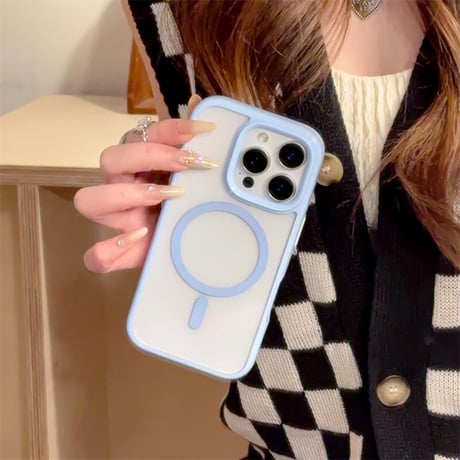 CUTECASE淡色系 iPhone16pro/16promaxケース MagSafe対応 iPhone15pro/14/13カバー シンプル風 男女兼用 頑丈 CM5293