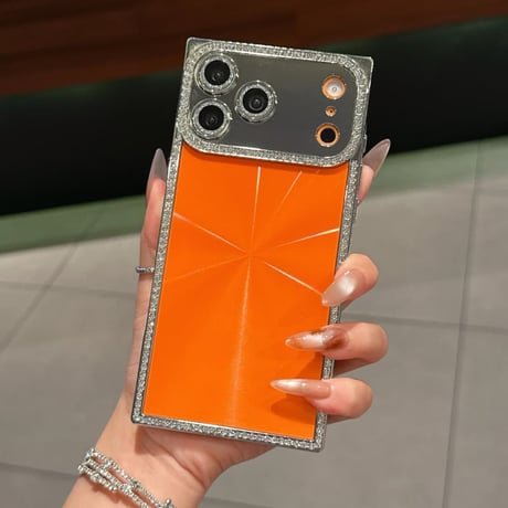 CUTECASE スクエア iPhone17Pro/17ケース ジュエリーライン iPhone17Promax/Air/16Proカバー キラキラ 高級感 存在感抜群CM5790