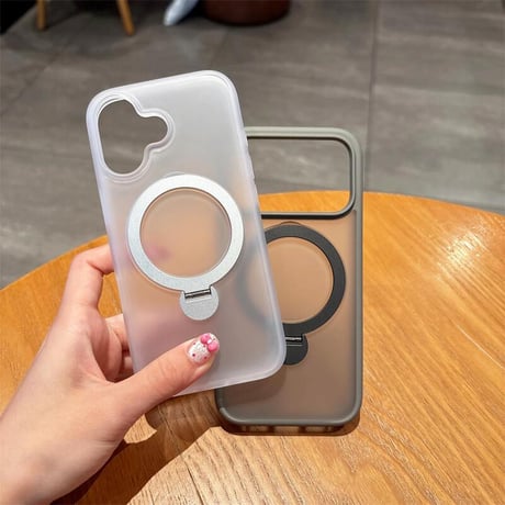 CUTECASE iPhone17Pro/17Promaxケース MagSafeリングスタンド 耐衝撃 iPhone16pro/15/14カバー 指紋防止 高品質 カッコイイCM5584