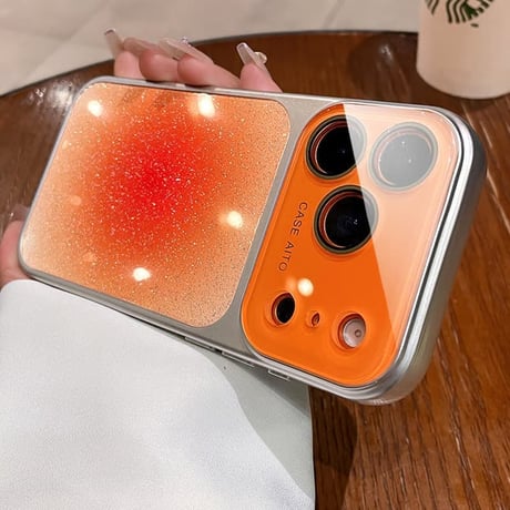 CUTECASE グラデーションカラーiPhone17Promaxケースカメラ保護 iPhone17Pro/16pro/15Pro/14ProMaxケース 光る 頑丈CM6385