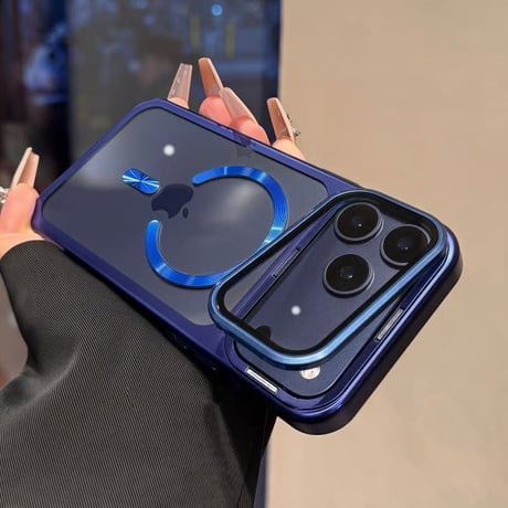 CUTECASE カメラカバースタンド一体 iPhone17Pro/17ProMaxケース MagSafe対応 iPhone17カバー 高透明黄ばまない メタル CM6048
