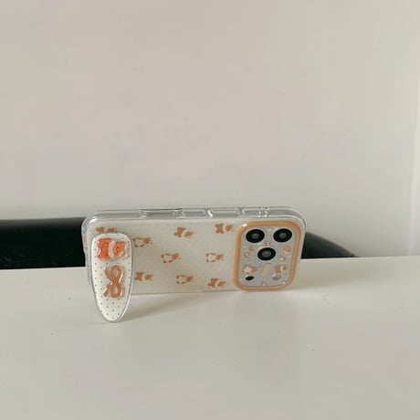 CUTECASE クマスタンド付 iPhone17Pro/17ケース カメラカバー付 iPhone17Promax/16Pro/15ケース かわいい プレゼントにおすすめCM6182