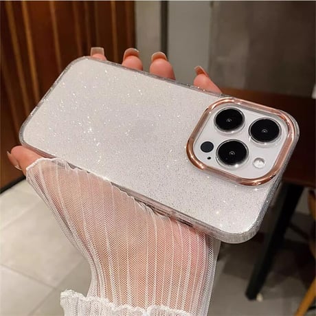CUTECASEiPhone16Pro/16ケース キラキラ 大人可愛い クリアiPhone15Pro/14ProMax/13ケース 黄ばまない トレンド大人気 CM4675