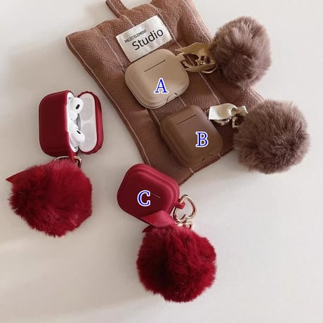 CUTECASE毛玉 Airpods 4ケース シリコン Airpods3/Pro2ケース airpodsproカバー トレンド人気 丈夫CM4928