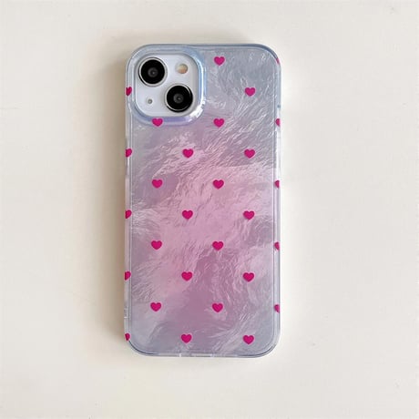 CUTECASE グラデーションカラー iPhone15/16ケース ハート柄 おしゃれ iPhone14pro/13/12proカバー トレンド CM4591