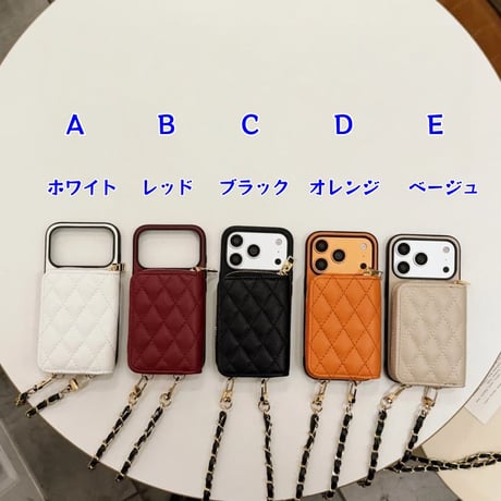 CUTECASE カード収納 iPhone17Pro/17ProMaxケース 肩掛けショルダーストラップ付 iPhone17/16pro/15ケース 高級感 レザー製 CM5877