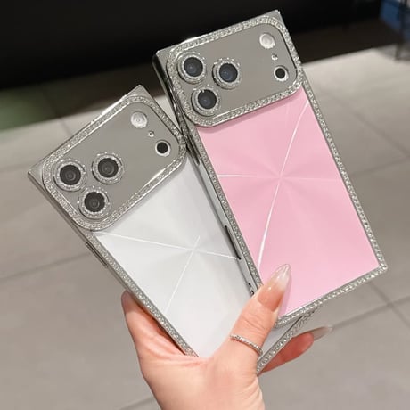 CUTECASE スクエア iPhone17Pro/17ケース ジュエリーライン iPhone17Promax/Air/16Proカバー キラキラ 高級感 存在感抜群CM5790