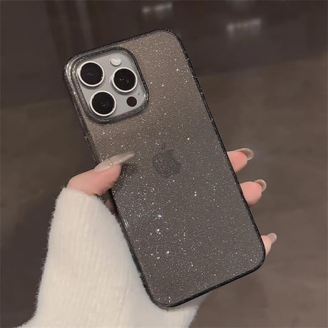 CUTECASE定番 iPhone16pro/16promaxケース キラキララメ iPhone15pro/14pro/13/12カバー 黄ばまない クリアケース CM5085