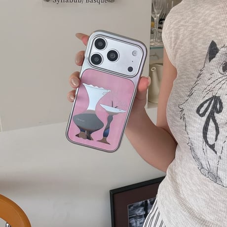 CUTECASE 花瓶ミラー iPhone17Pro/17ケース メッキ iPhone16ProMax/15Pro/14ケース 耐久性に優れる 便利人気品CM6540