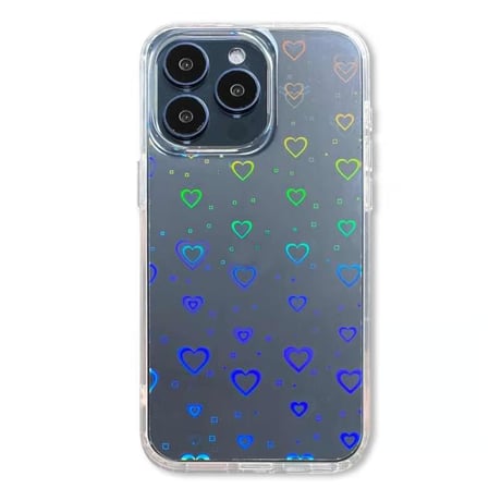 CUTECASEiPhone16eケース キラキラハート柄 iPhone16/15pro/14/13promaxケース 綺麗 黄ばまない 人気 CM5128