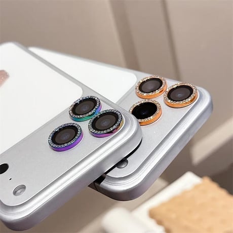 CUTECASEダイヤレンズカバー iPhone17ProMax/17Pro 17/Air 16/16proシリーズカメラレンズフィルム キラキラ 輝く おしゃれ 人気 頑丈 CM5732