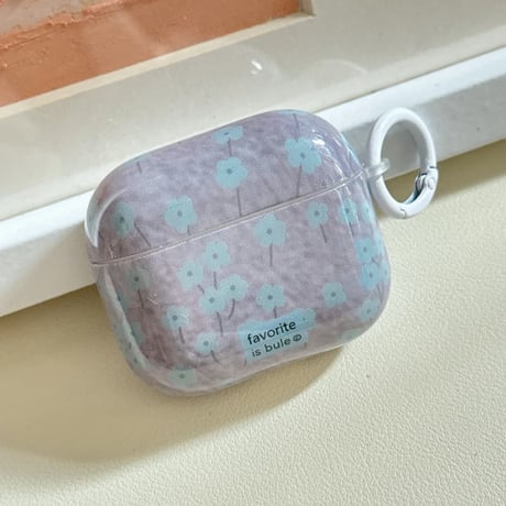 CUTECASE 韓国っぽ AirpodsPro3ケース 花柄 Airpods4/3カバー pro2/pro1 可愛い リング/キーホルダー付 オシャレ 可愛いCM5978