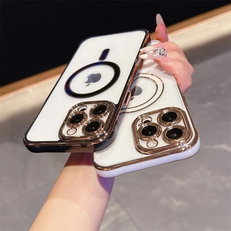 CUTECASEメタリックカラー iPhone16pro/16eケース Magsafe対応 カメラ保護 iPhone15promax/14/13proカバー 黄ばまない 耐久性ある CM5518