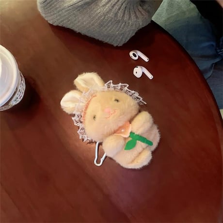 CUTECASEウサギ Airpods4ケース ふもふも 可愛い Airpodspro2カバー Airpods3/2 柔らかい ギフトに最適CM4912