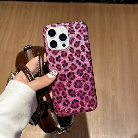 CUTECASE ヒョウ柄 iPhone17Pro/17ケース アニマル柄 艶感 iPhone17ProMax/16Pro/15カバー オシャレ 秋冬ファッション CM5926