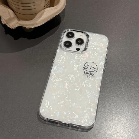 CUTECASE恋人への贈り物漫画のカップルのアバターiphone15proケース あなたに出会えて幸運ですiPhone13/14Pro 携帯ケースC6017