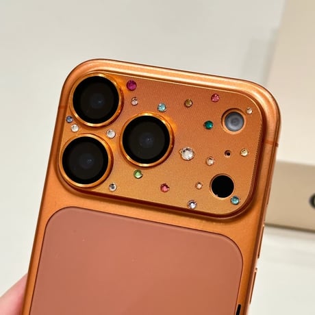 CUTECASE ダイヤレンズカバー iPhone17ProMax/17Pro/7カメラレンズフィルム 金属製 おしゃれ 頑丈 キラキラ 耐久性耐衝撃 CM5761