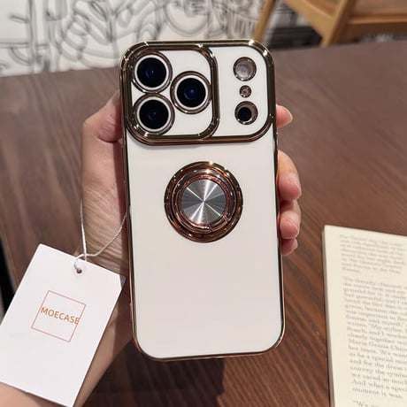 CUTECASE リング付 iPhone17Pro/17ケース スタンド機能 iPhone17Promax/17Airカバー メタルカラー 丈夫 CM5680