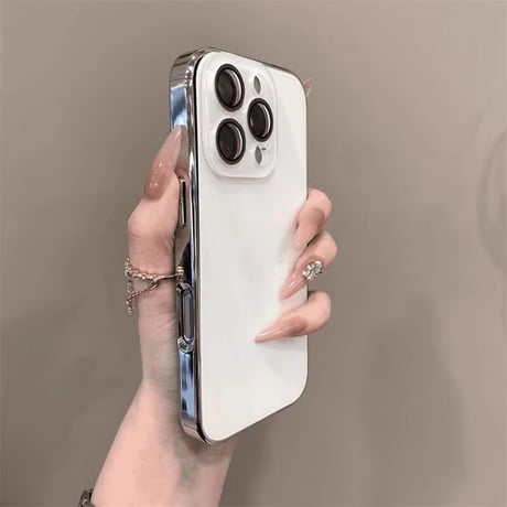 CUTECASE強力ガラス iPhone16/16proケース カメラ全面保護 iPhone15pro/14Promax/13カバー 涼しい感じ 艶感 耐久性丈夫 CM5361