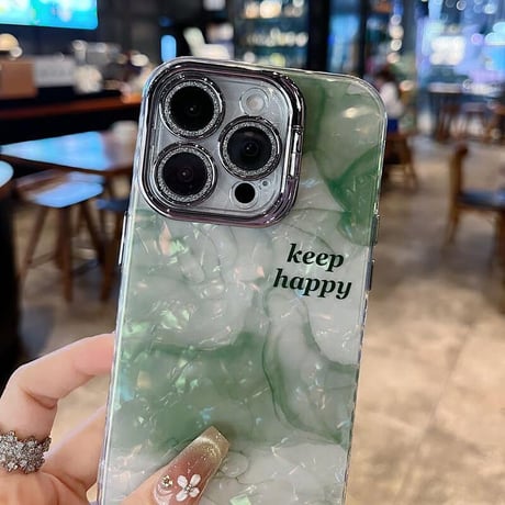 CUTECASE暈し染めカラー iPhone16promax/17カバー キラキラカメラカバースタンド iPhone15pro/14/13ケース シック オシャレ 多機能CM5601