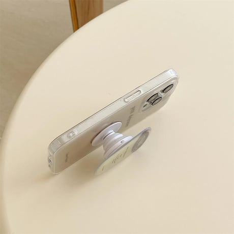 CUTECASE カップグリップ iPhone15/15proケース 英語 iPhone14/13pro/12ケース シック ファッションCM4472