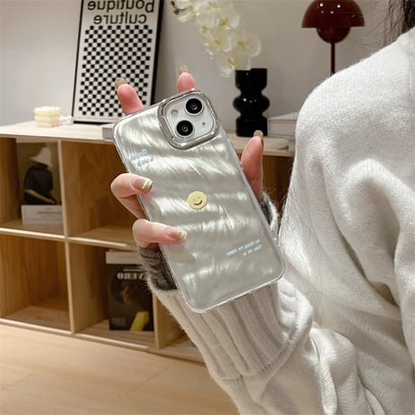CUTECASEキラキラ笑顔 iphone15/15proケース 頑丈 アイフォン13/14pro/12proカバー 可愛い 女子力アップ CM3970