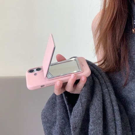 CUTECASE スタンド付鏡 レザー iPhone17Promaxケース 耐衝撃 iPhone17Pro/16/15/14カバー 高品質 頑丈 上品 オシャレCM5933