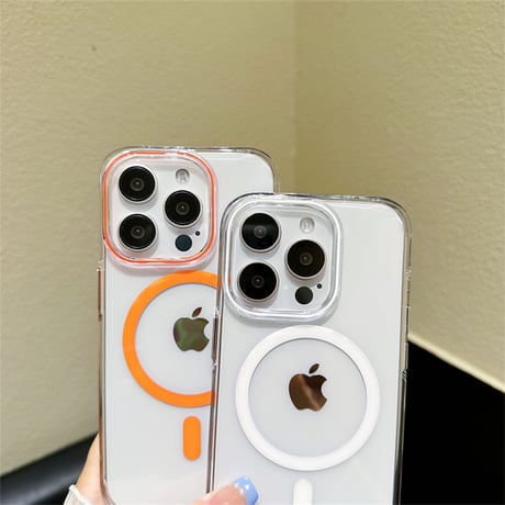 CUTECASE 透明高機能magsafe 充電iPhone15/15Promaxケース 高品質黄ばまない iPhone14Pro/13proケース 滑り止め 丈夫 C6010