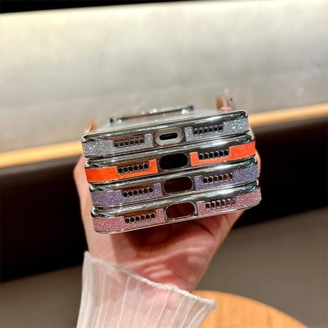 CUTECASEキラキラカメラ枠 iPhone17/17Proケース MagSafe対応 ラメライン iPhone17ProMax/Airケース 耐衝撃 高級感 CM5730