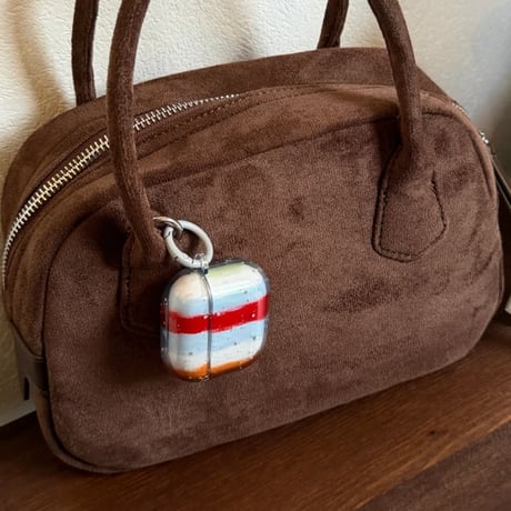 CUTECASE ストライプ Airpods Pro3ケース オシャレ Airpods4/3ケース 半透明 艶感 AirpodsPro2カバー カラーブロッキング リング付き CM6054