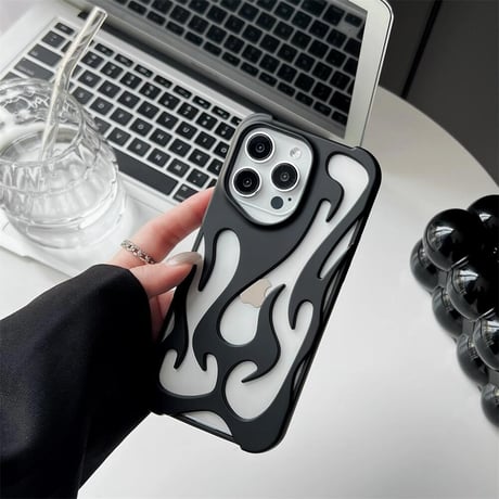 CUTECASE放熱 iPhone15pro/15promaxケース 透かし彫り iPhone14promax/13pro/12/11カバー 指紋防止 夏に人気CM4476